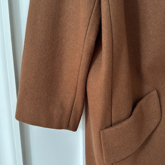 Anthropologie Wool Blend Brown Coat Size M - Picture 4 of 9